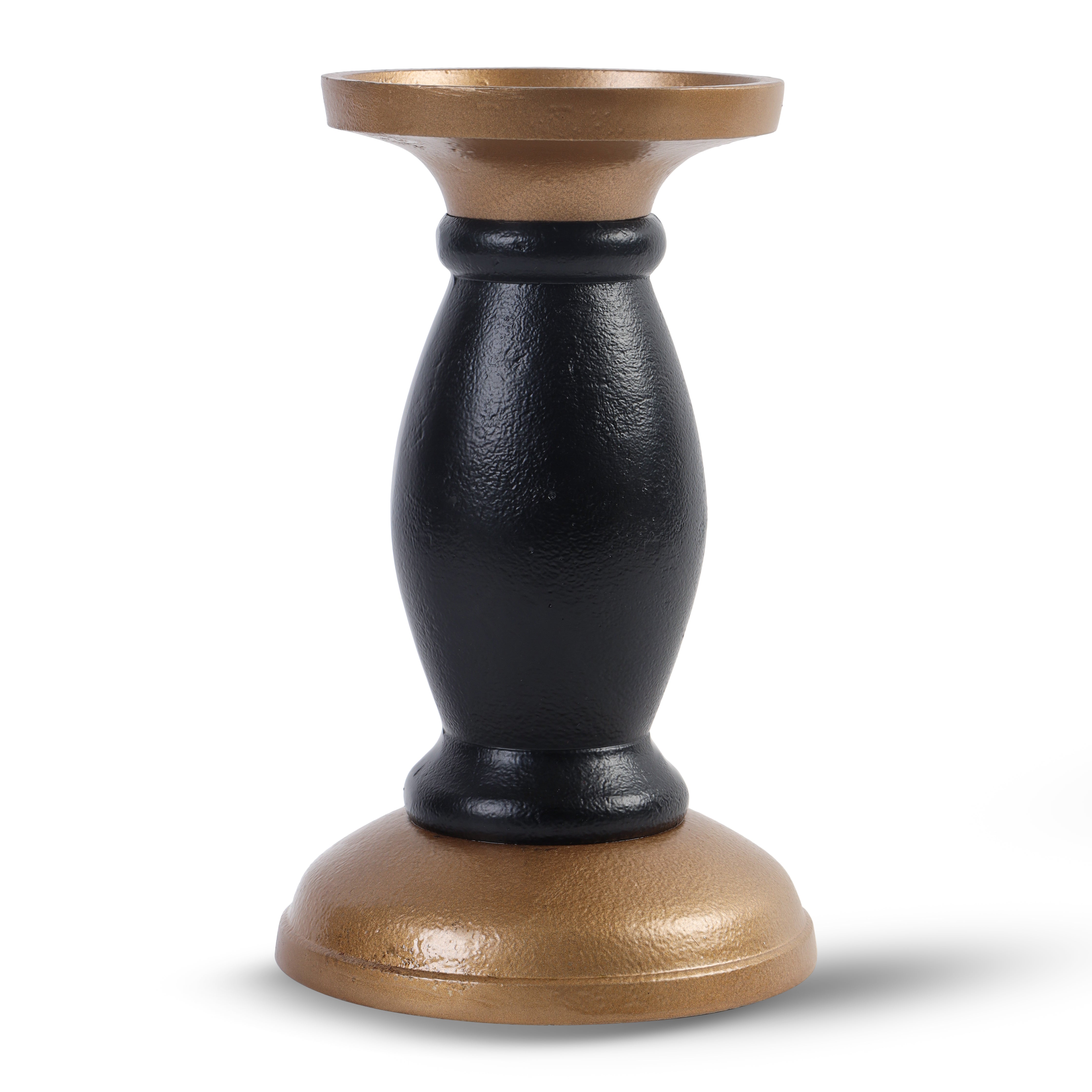 Classic Two-Tone Pillar Candle Stand